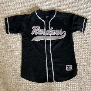 RETRO 90s NFL STARTER baseball jersey - OAKLAND RAIDERS